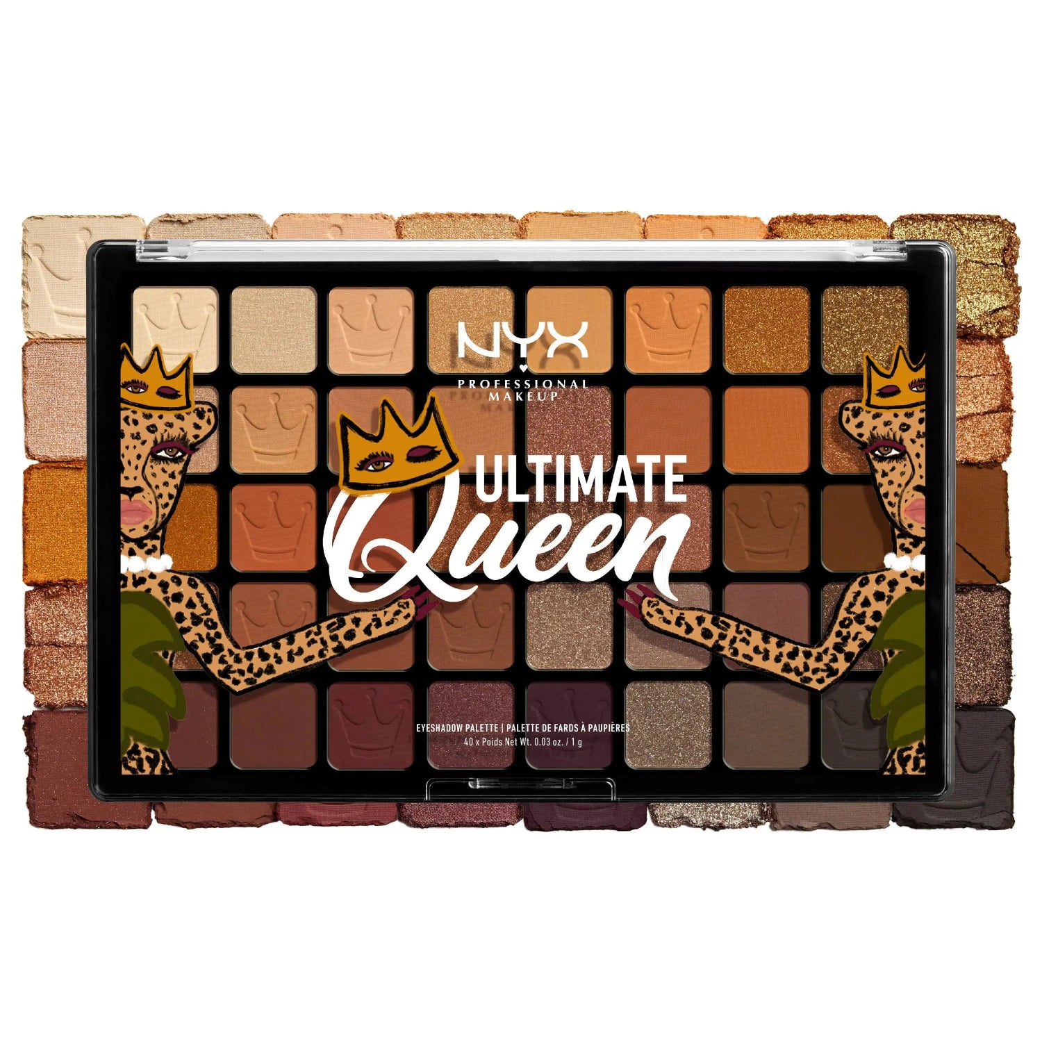 Shop NYX Ultimate Queen Eyeshadow Palette in matte and metallic eyeshadows for her available at Heygirl.pk for delivery in Karachi, Lahore, Islamabad across Pakistan.