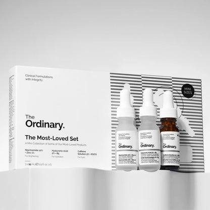 Shop The Ordinary niacinamide, hyaluronic acid and caffeine solution set available at Heygirl.pk for delivery in Pakistan