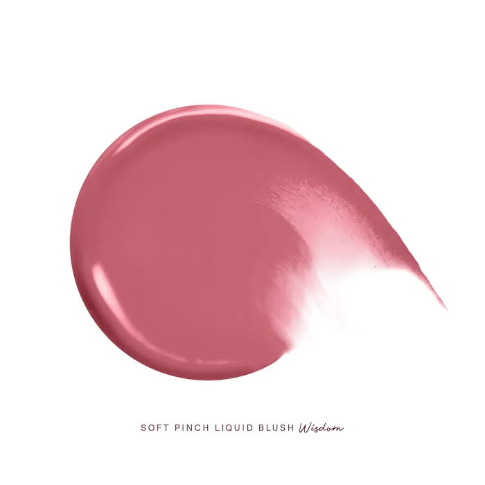 image showing swatch of Rare beauty liquid blush in wisdom shade available at Heygirl.pk for delivery in Pakistan