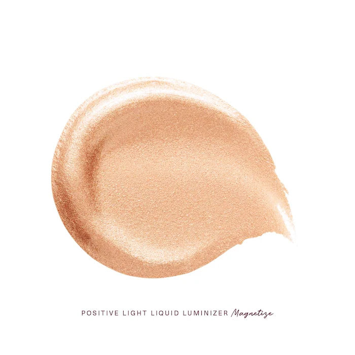 image showing swatch of Rare beauty liquid luminizer in magnetize shade available at Heygirl.pk for delivery in Pakistan