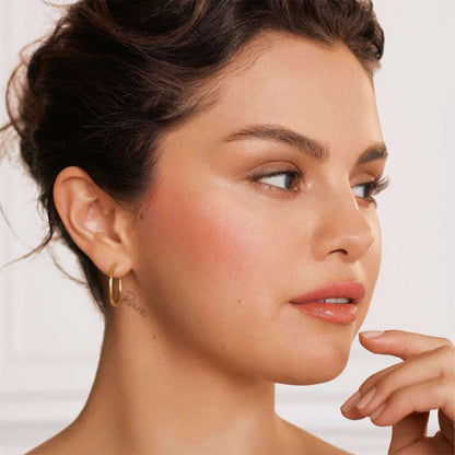 image showing Selena Gomez using Rare Beauty Soft Pinch Liquid Blush available at Heygirl.pk for delivery in Pakistan.