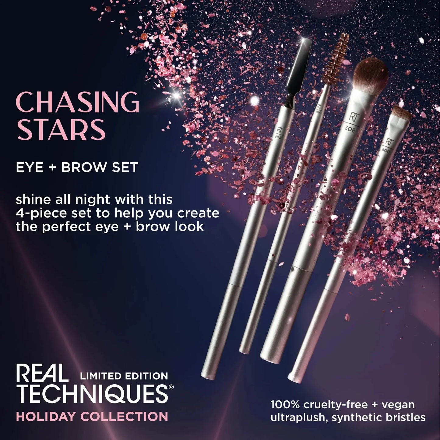 Real Techniques Eye Brow Makeup Brush Set
