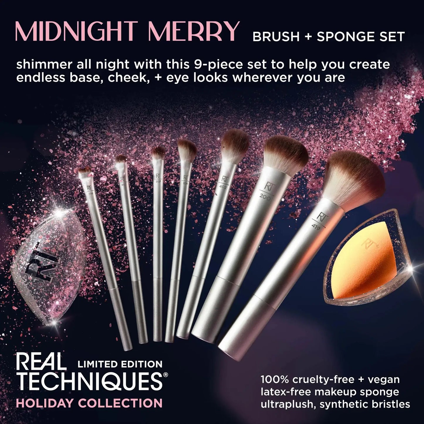 Real Techniques Makeup Brush & Sponge Gift Set