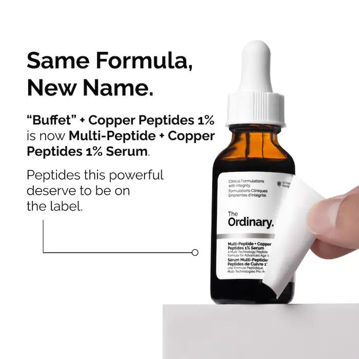 image showing The Ordinary Multi-Peptide + Copper Peptides 1% Serum for anti aging available at Heygirl.pk for delivery in Pakistan