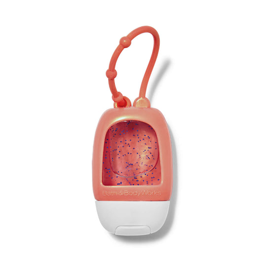 Shop 100% original Bath & Body Works travel size sanitizer holder in peach color at Heygirl.pk for delivery in Pakistan.