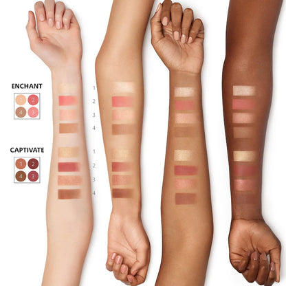 Swatch of Sephora Micro smooth Face Makeup Palette in Captivate shade available at Heygirl.pk for delivery in Pakistan.