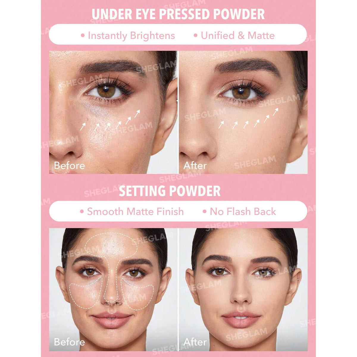 Sheglma Powder SheGlam Face & Eye Setting Powder Duo - Bubble Gum – HeyGirl.pk