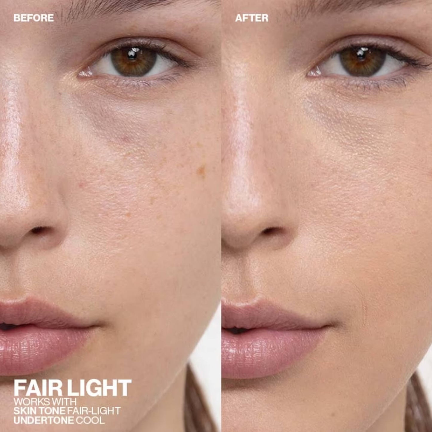 image showing Pakistani girl after using swatch of Smashbox Halo Glow Tinted Moisturizer Foundation in fair light shade available at Heygirl.pk for delivery in Pakistan.