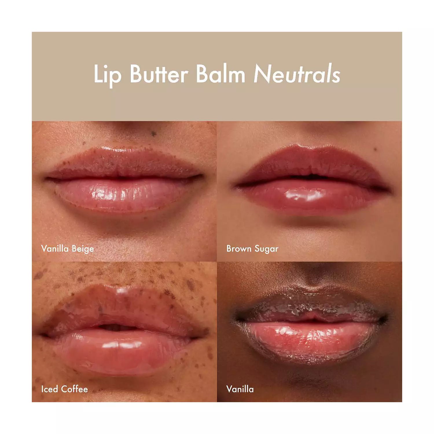 swatch image of Summer Fridays Neutral Lip Butter Balm Gift Set for her available at Heygirl.pk for delivery in Pakistan. 