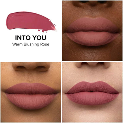 swatch of Too Faced Melted Matte Lipstick in into you shade available at heygirl.pk for delivery in Pakistan