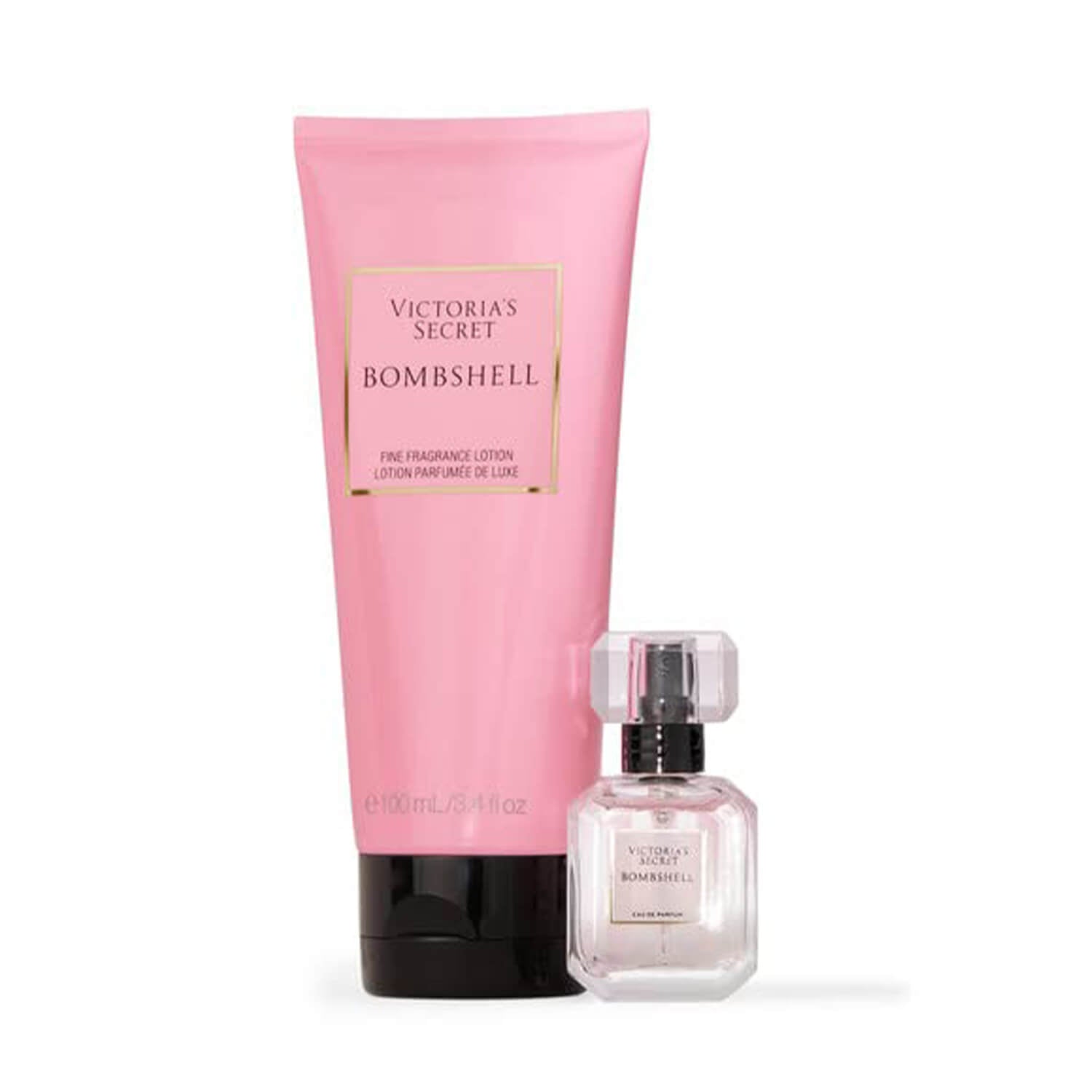 Shop 100% original Victoria's Secret Bombshell perfume and lotion duo gift set available at Heygirl.pk for delivery in Pakistan