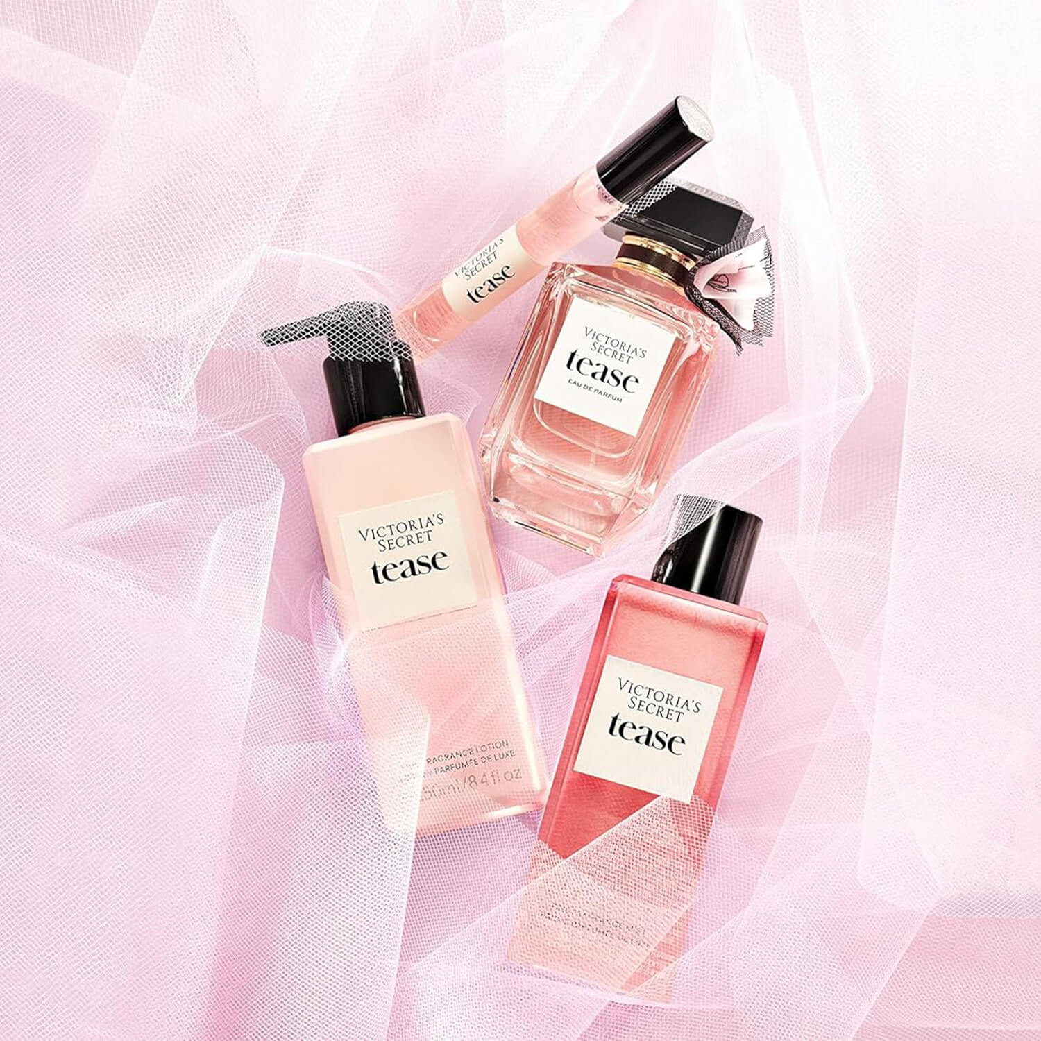 image showing Victoria's Secret Fragrance Lotion and perfumes in Tease available at Heygirl.pk for delivery in Pakistan.