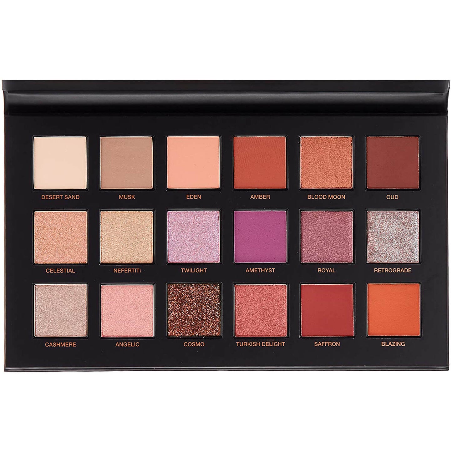 Huda Beauty Desert Dusk Eyeshadow Palette swatch available at Heygirl.pk for delivery in Karachi, Lahore, Islamabad across Pakistan. 