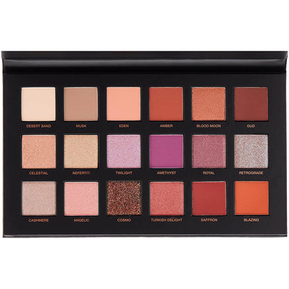 Huda Beauty Desert Dusk Eyeshadow Palette swatch available at Heygirl.pk for delivery in Karachi, Lahore, Islamabad across Pakistan. 