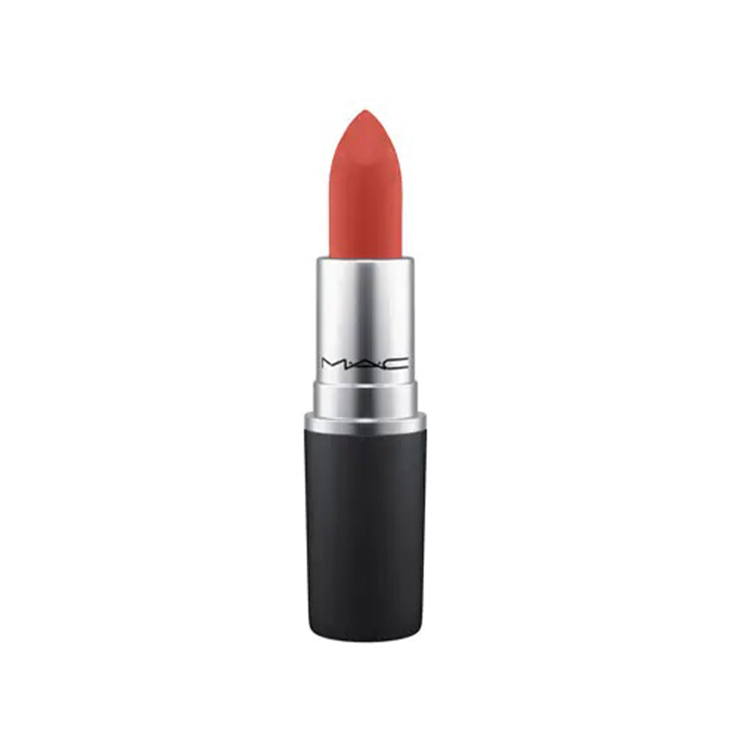 MAC Powder Kiss Lipstick - Devoted to Chilli available at Heygirl.pk for delivery in Karachi, Lahore, Islamabad across Pakistan. 
