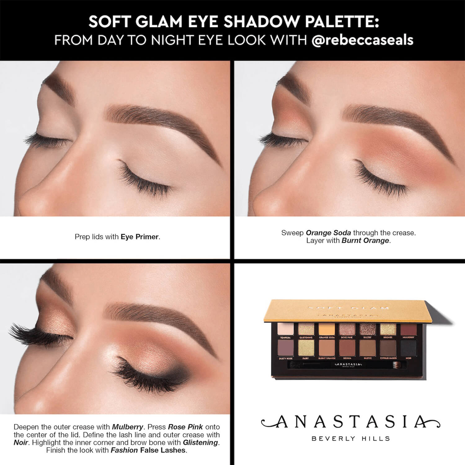 how to use Anastasia Soft Glam Eyeshadow Palette available at Heygirl.pk for delivery in Pakistan