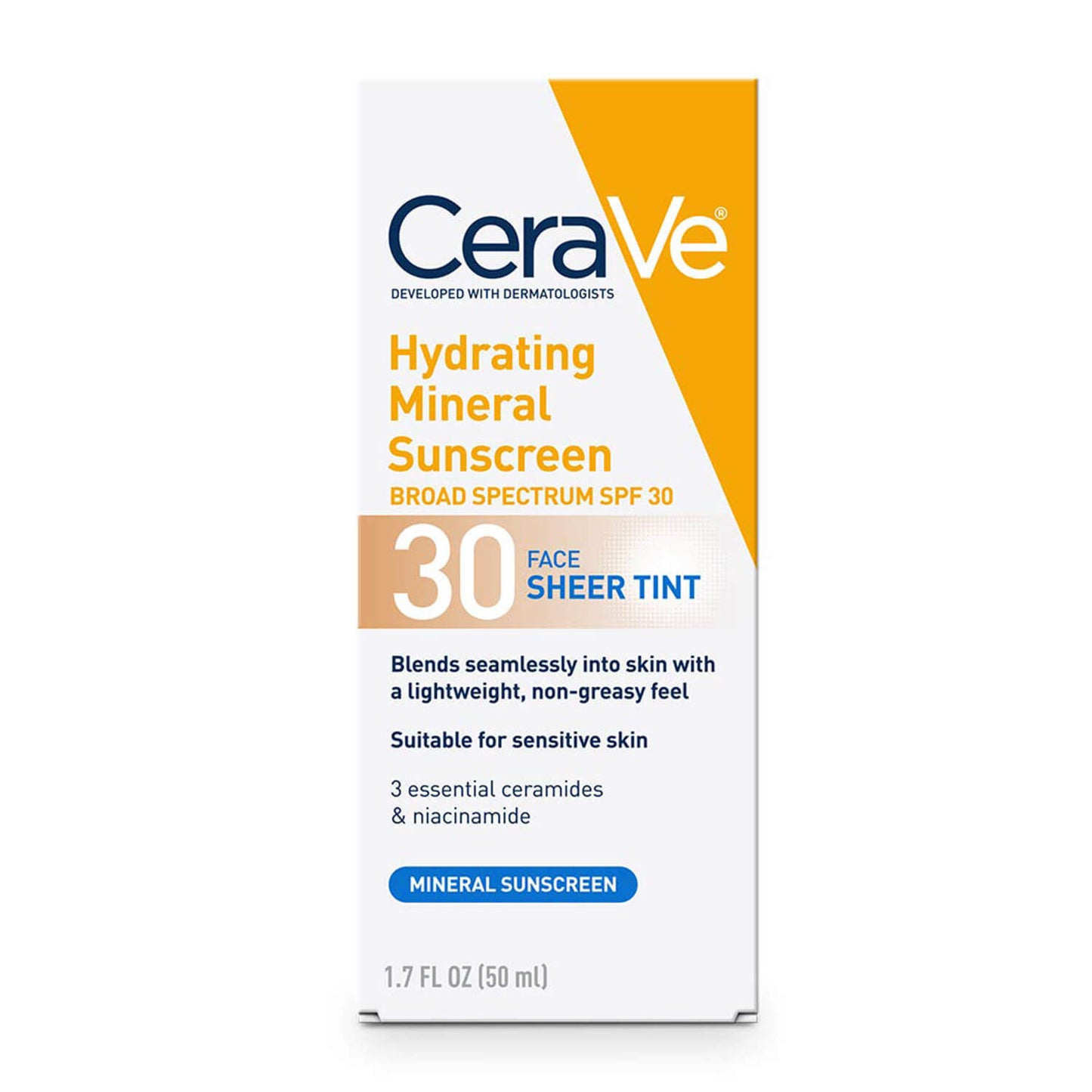 CeraVe Hydrating Mineral Sunscreen with Sheer Tint SPF 30 karachi lahore islamabad pakistan