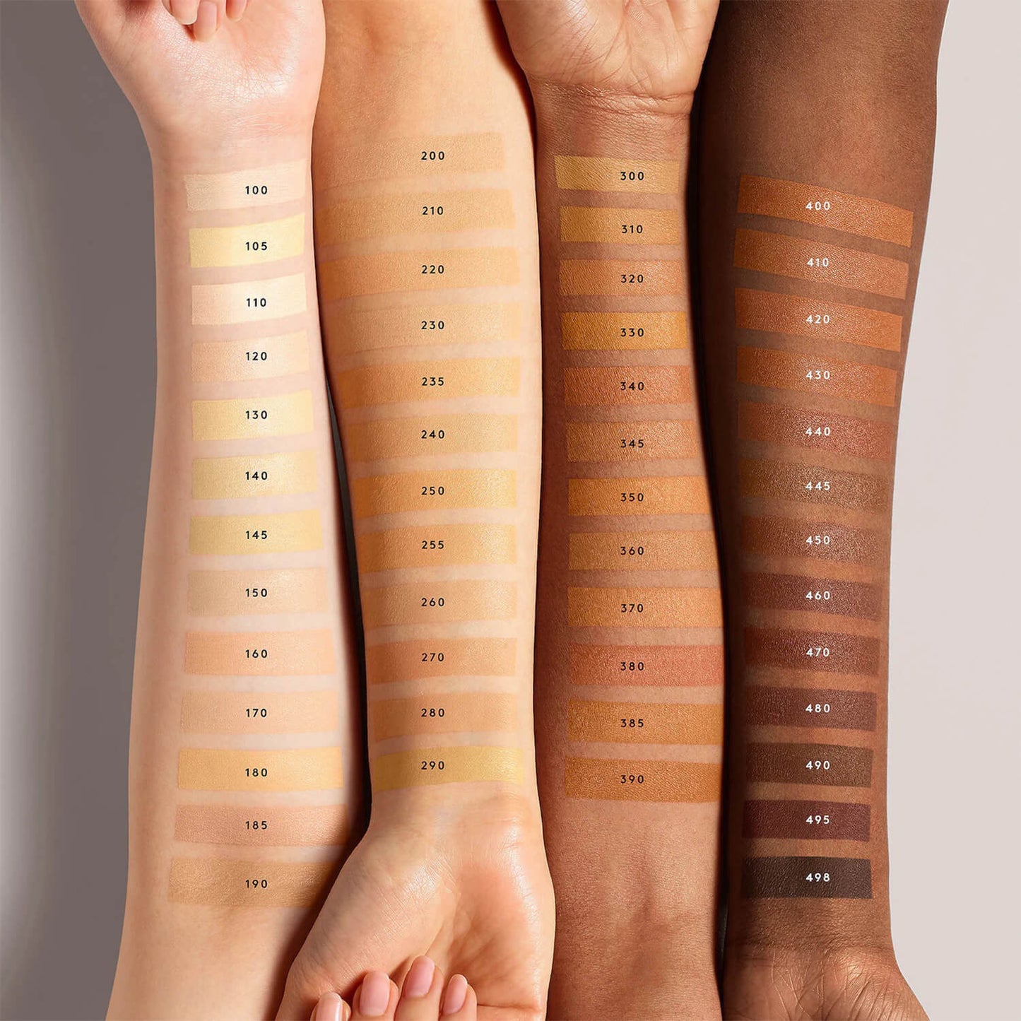 Fenty Beauty Pro Filt'r Hydrating Longwear Foundation swatch now available at Heygirl.pk in Karachi, Lahore, Islamabad across Pakistan