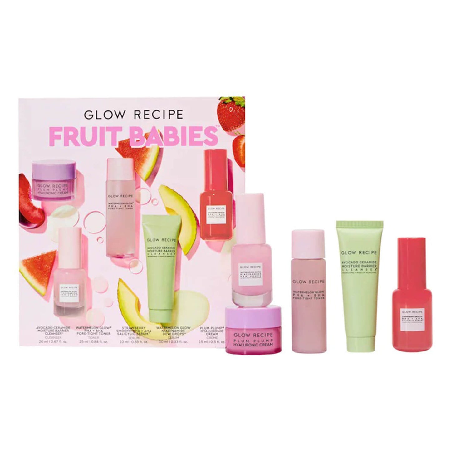 shop glow recipe fruit babies skincare kit available at Heygirl.pk for delivery in Pakistan