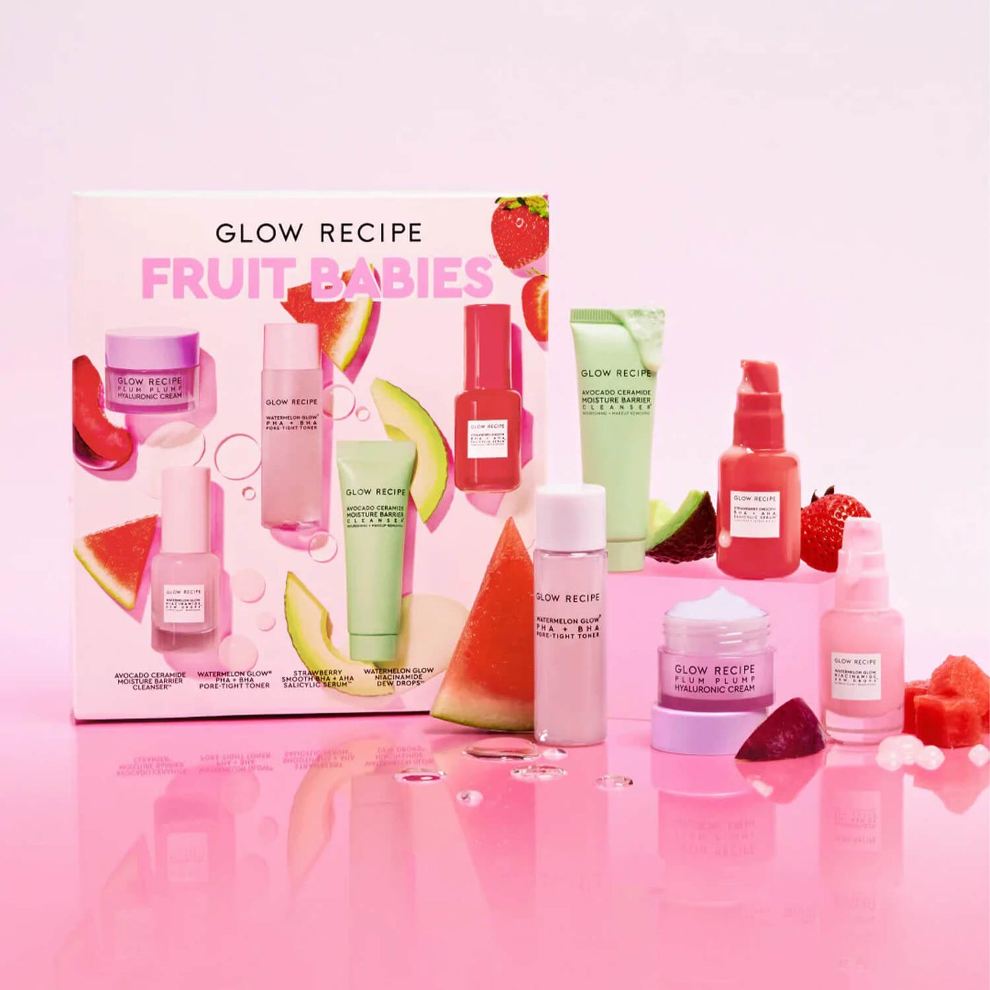 shop glow recipe fruit babies skincare kit available at Heygirl.pk for delivery in Pakistan