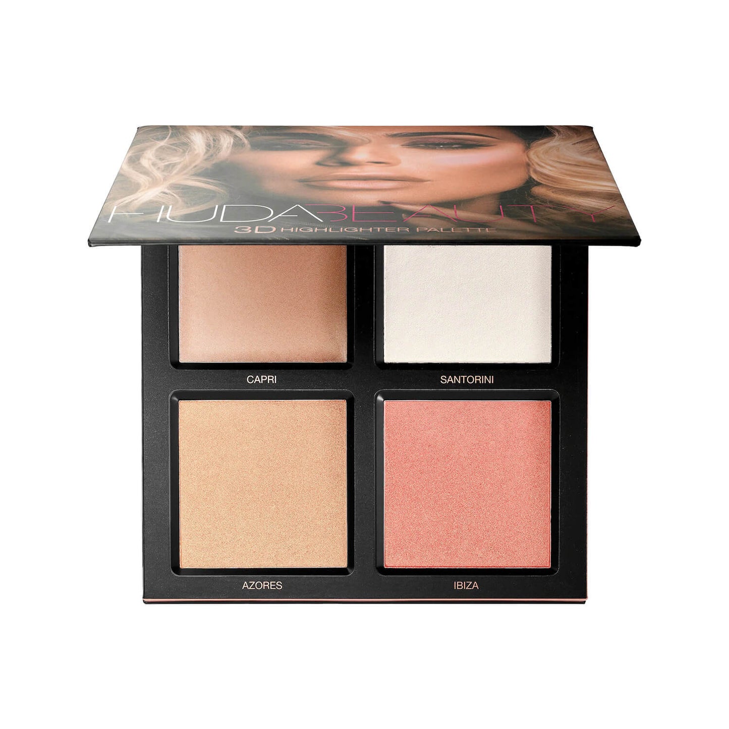 Huda 3D Cream and Powder Highlighter Palette - Pink Sand available at Heygirl.pk in Karachi, Lahore, Islamabad, Pakistan