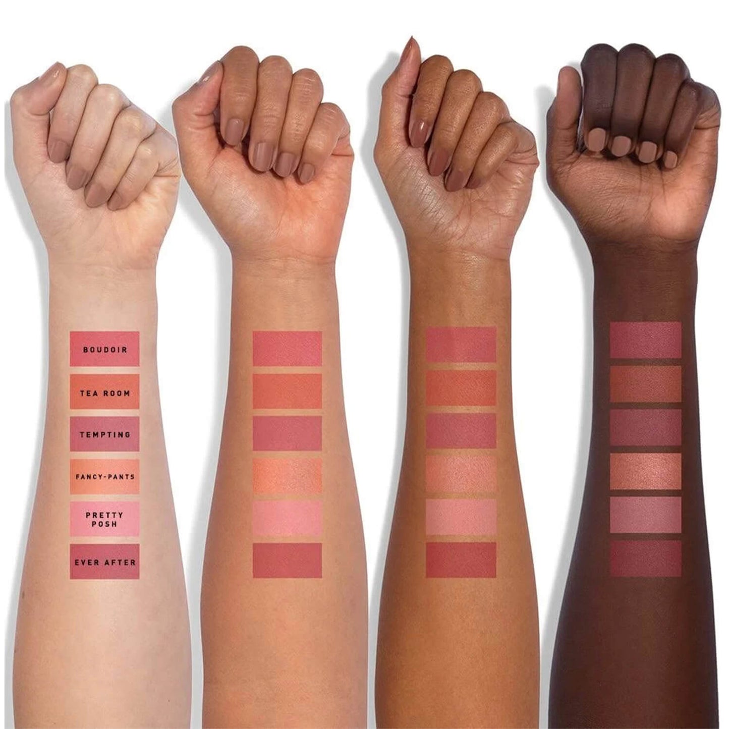 swatch of Morphe Jaclyn Cosmetics blush palette available at Heygirl.pk for delivery in Pakistan. 