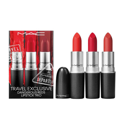 Shop MAC matte ruby woo lipsticks trio available at Heygirl.pk for delivery in Pakistan
