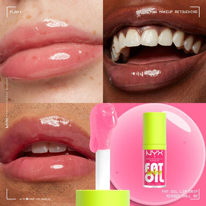 image showing swatch of 100% original NYX Fat Oil Lip Drip Gloss in missed call shade available at Heygirl.pk for delivery in Pakistan