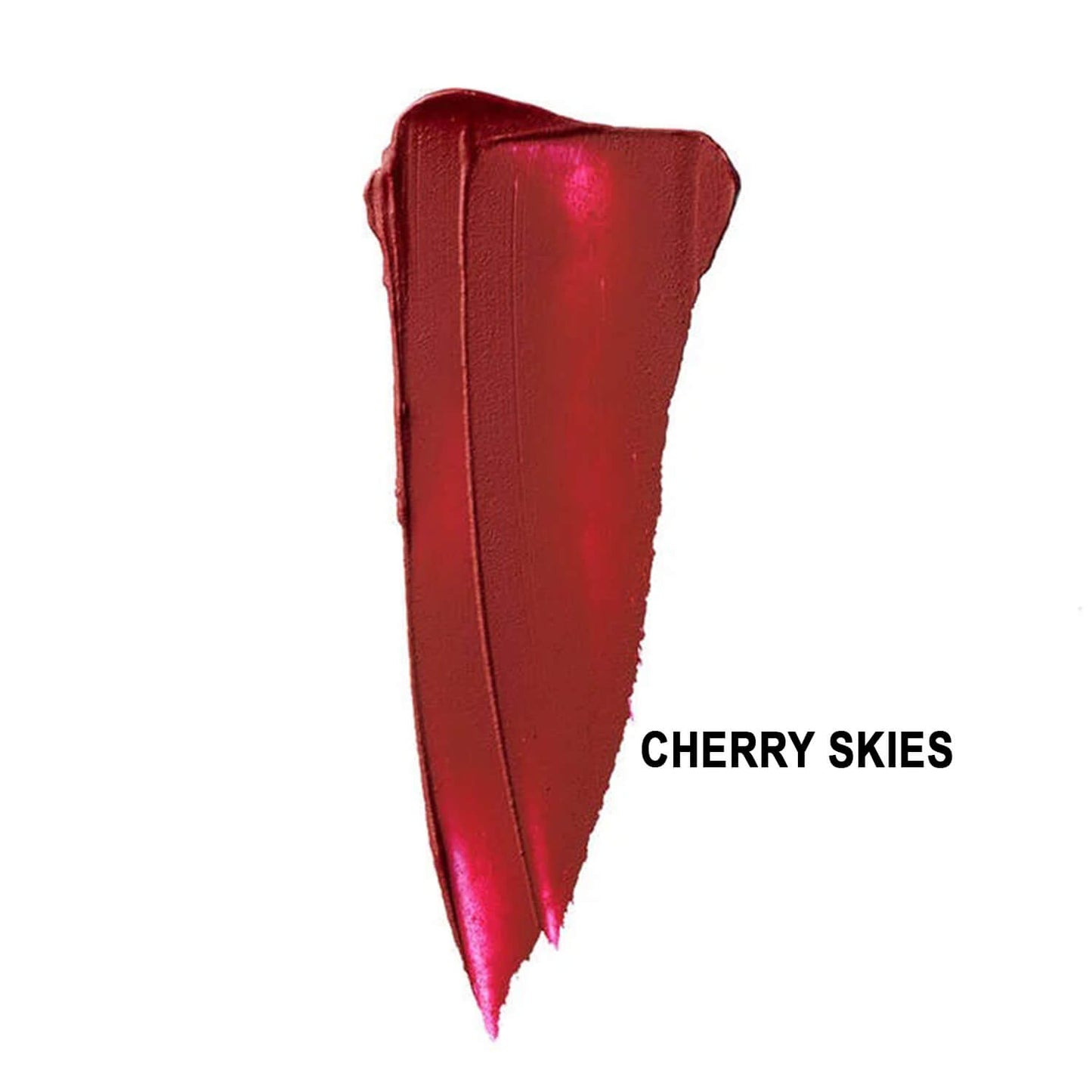 NYX Liquid Suede Cream Lipstick swatch of cherry skies available at Heygirl.pk for delivery in Pakistan