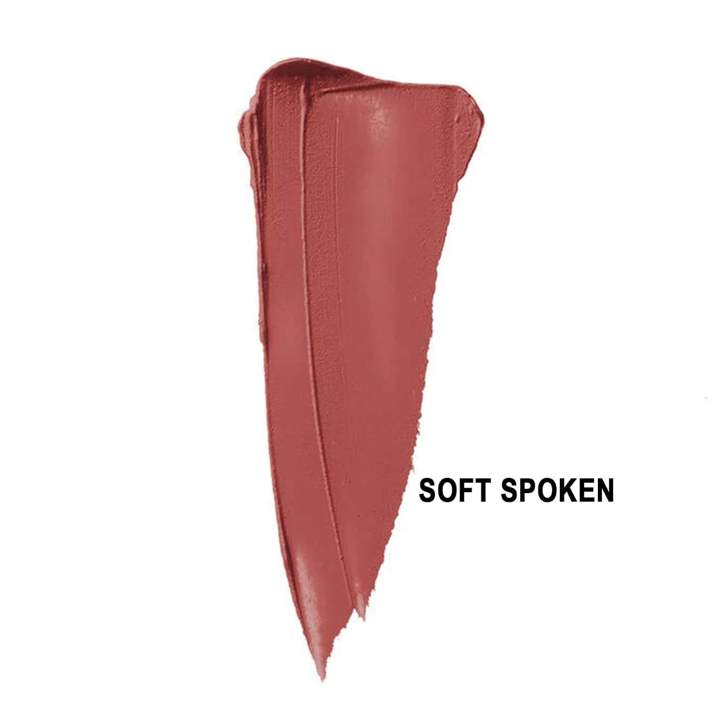NYX Liquid Suede Cream Lipstick swatch of soft spoken available at Heygirl.pk for delivery in Pakistan