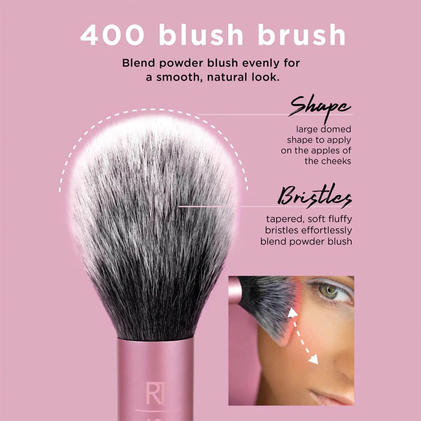 shop real technique blush brush 400 available at heygirl.pk for delivery in Pakistan
